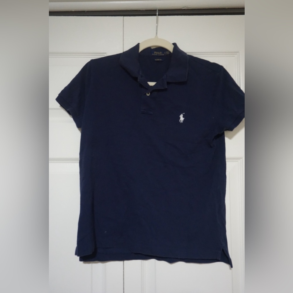 Polo by Ralph Lauren Men's Dark Blue Polo Shirt